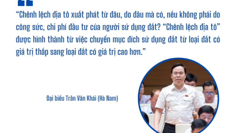 Định giá đất làm ” nóng” nghị trường