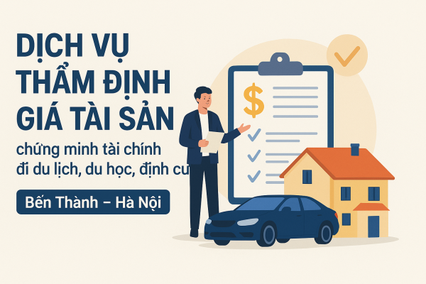 Thẩm định giá tài sản mục đích chứng minh tài chính